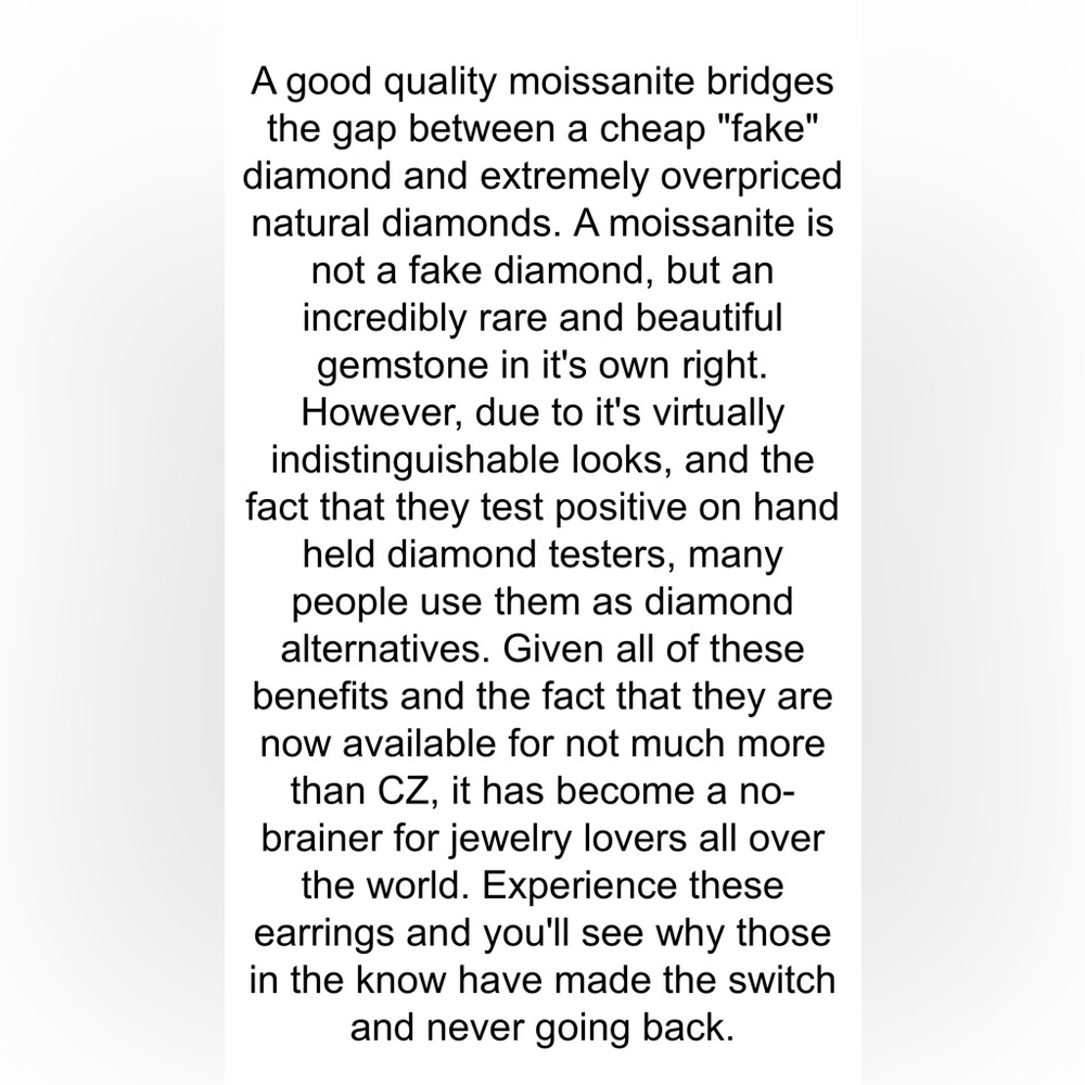 Grade D Moissanite - Picture 7 of 10